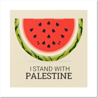 I stand with palestine Posters and Art